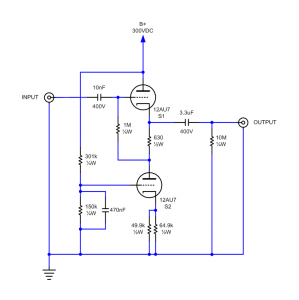 12AU7 Buffer Stage