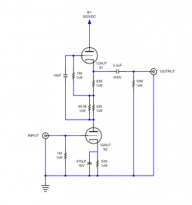 12AU7 Preamp Stage